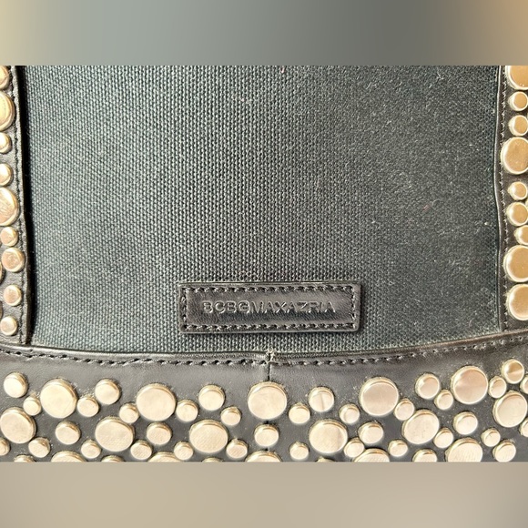 BCBGMAXAZRIA Black Handbag W/ Silver Studs - Picture 3 of 15